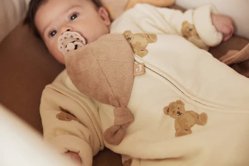 Jollein vauvan unipussi,rrotettavilla hihoilla – Teddy Bear 90 cm
