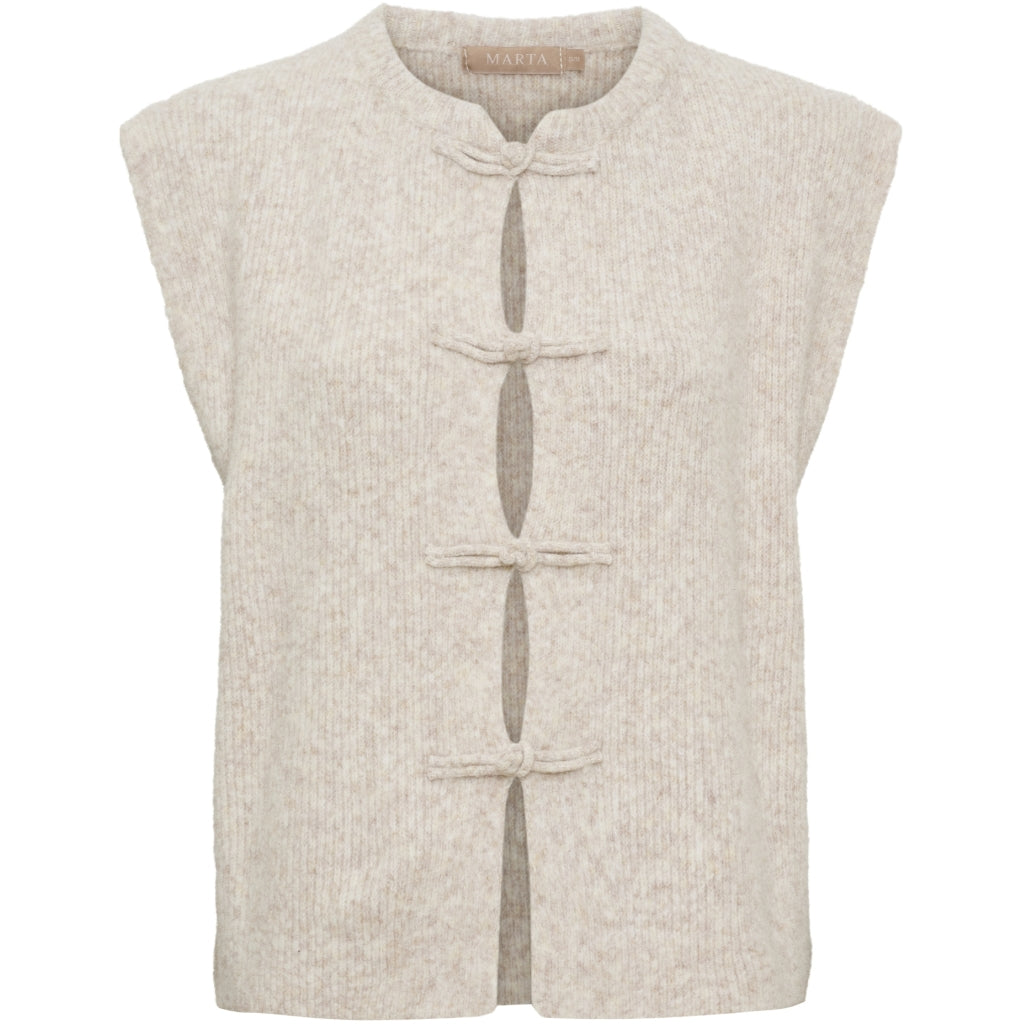 Marta Celestia Knit Vest Beige