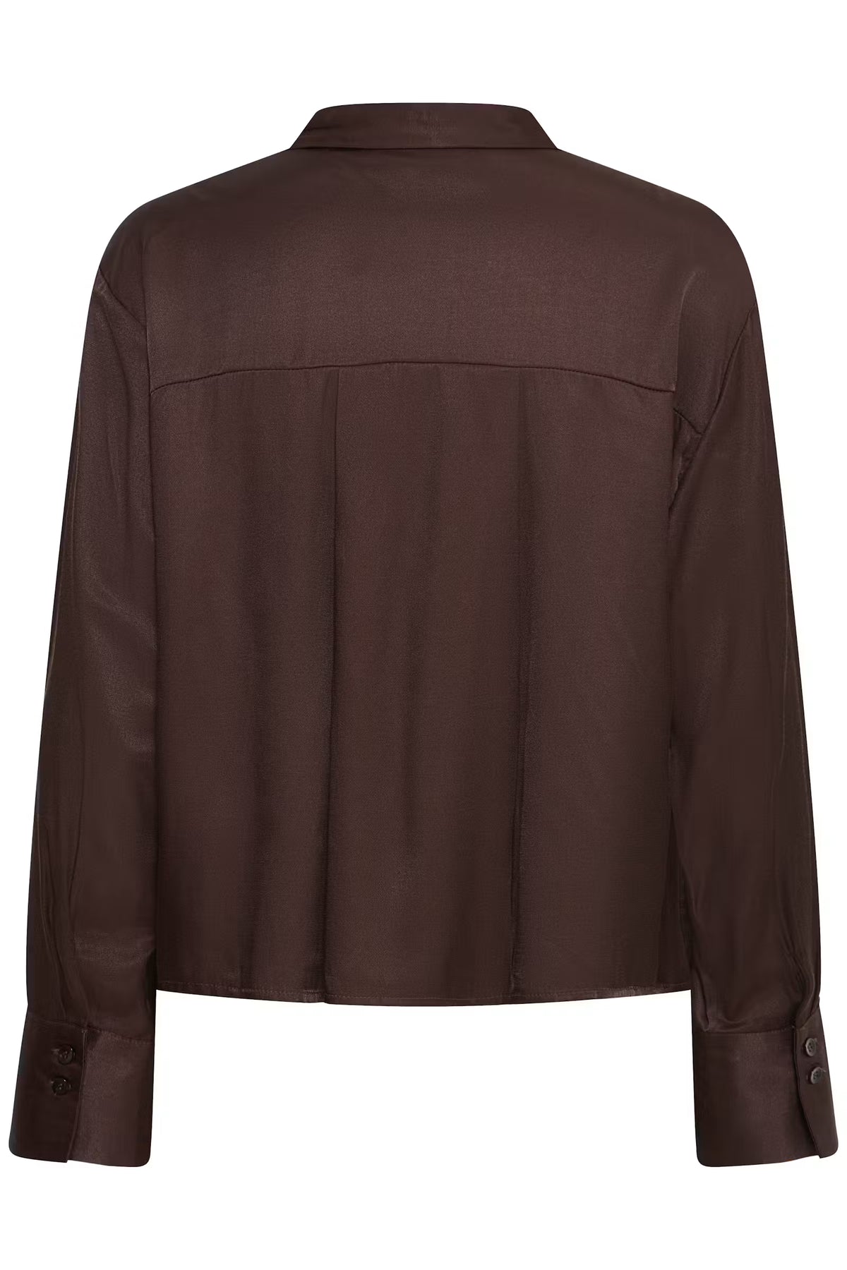 Satiinipaita-FRSHINY Shirt Molé/Brown