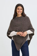 Fransa - FRSANNY Poncho - Hot Fudge Melange