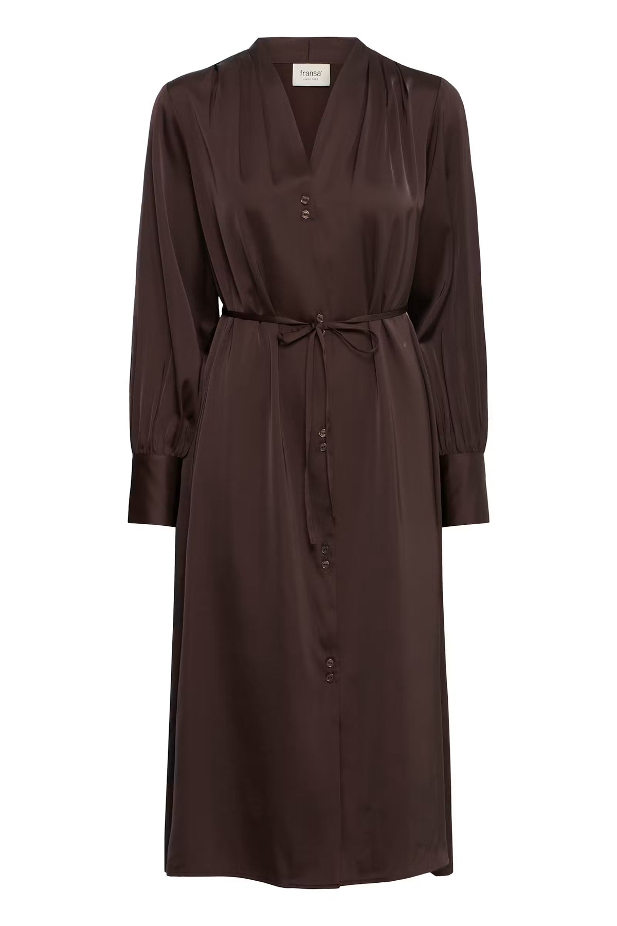 Satiinimekko - FRJUNIA Dress Molé/Brown