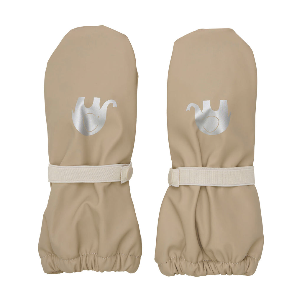 CeLaVi Padded PU-mittens - Kurahanskat - white pepper