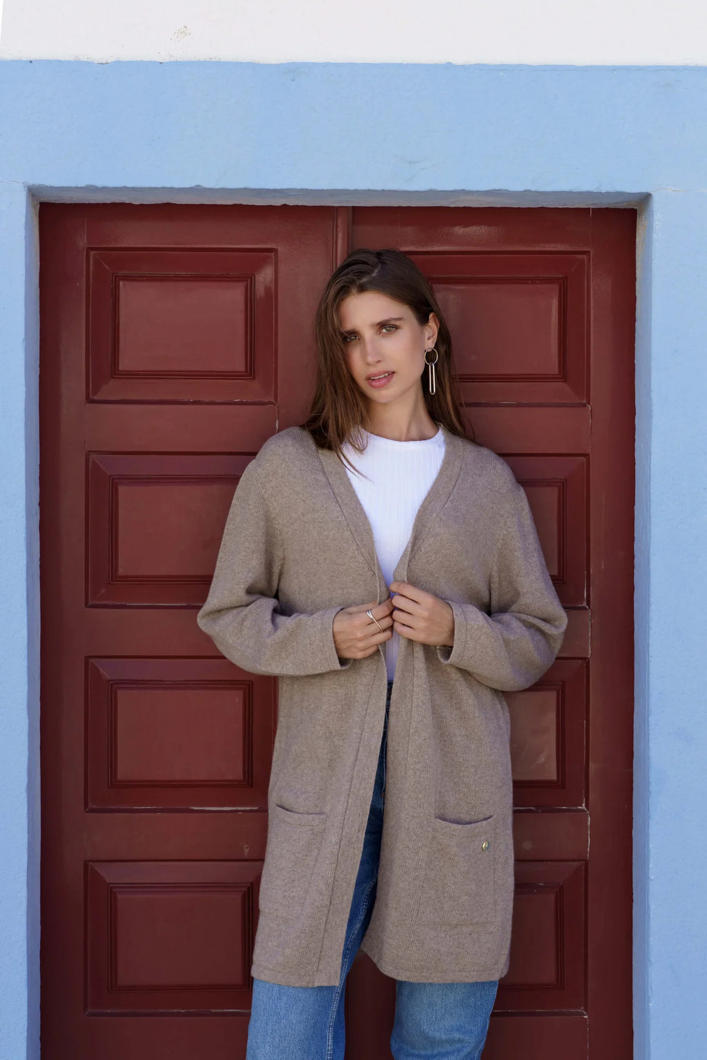 Nakoa Alma Cardigan - Light Taupe