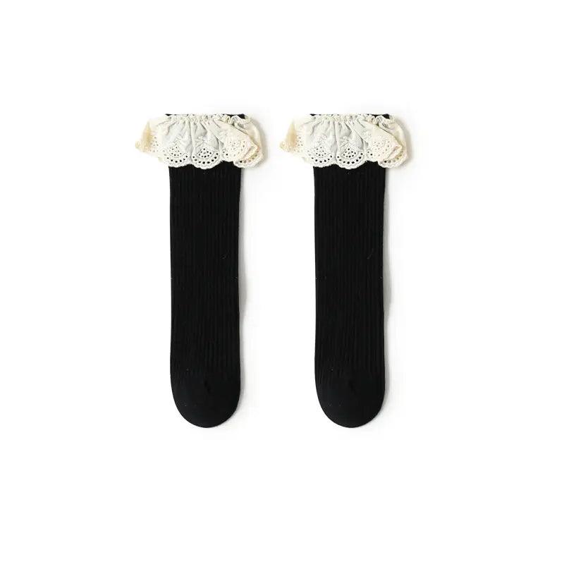Luna - knee socks black - Luna Living