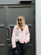 Bloom - Mohair - neuletakki Baby Pink