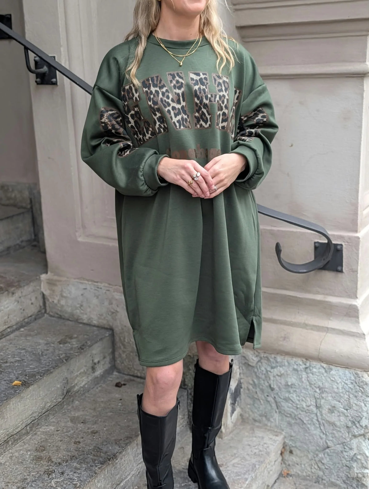 Marta du Chateau Cannes Dress - Military/Leo