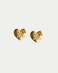 Heart Logo Stud Gold