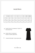 Nakoa -naisten pellavamekko.Astrid Dress,Black