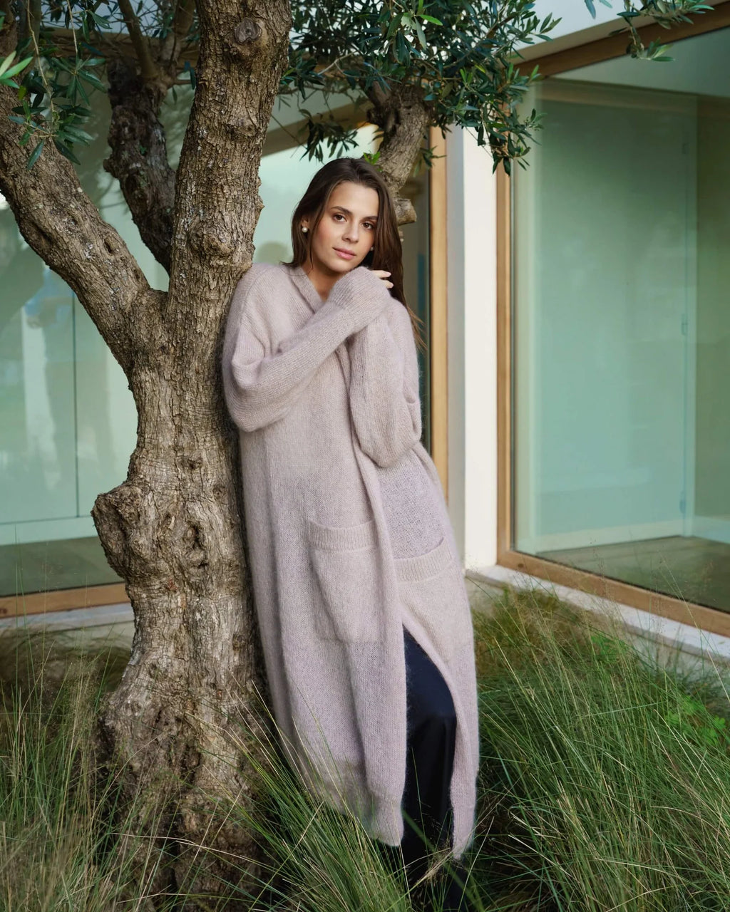 Nakoa- Sienna Cardigan, Harbor Mist
